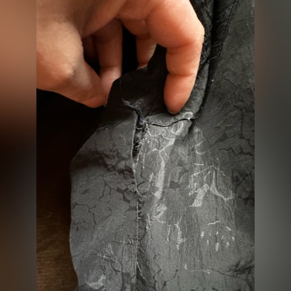 J. Gallery Black Vintage Long Puffer Coat W Duck Down. Has Zipper & Buttons SZ S - Picture 14 of 16